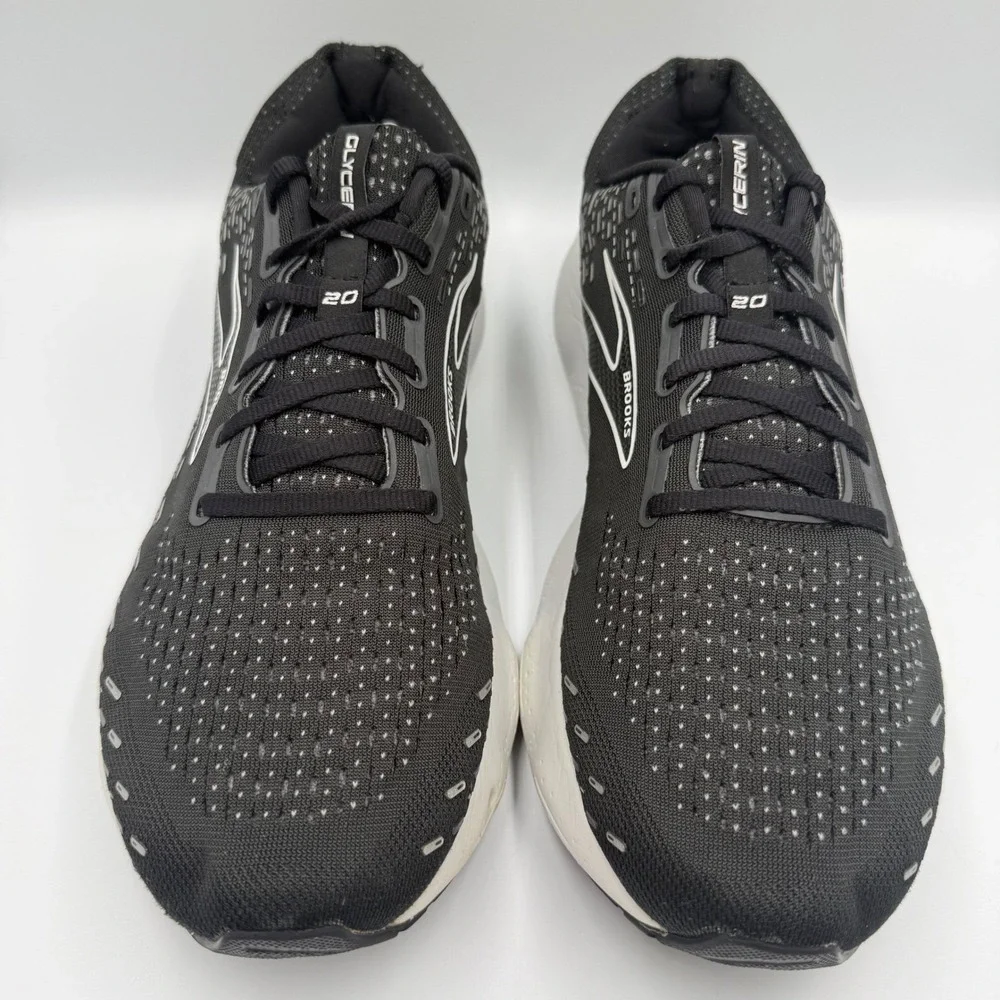 Brooks Glycerin‎ 20 Black White Running Shoes Men's Size 13 Wide 2E Sneakers